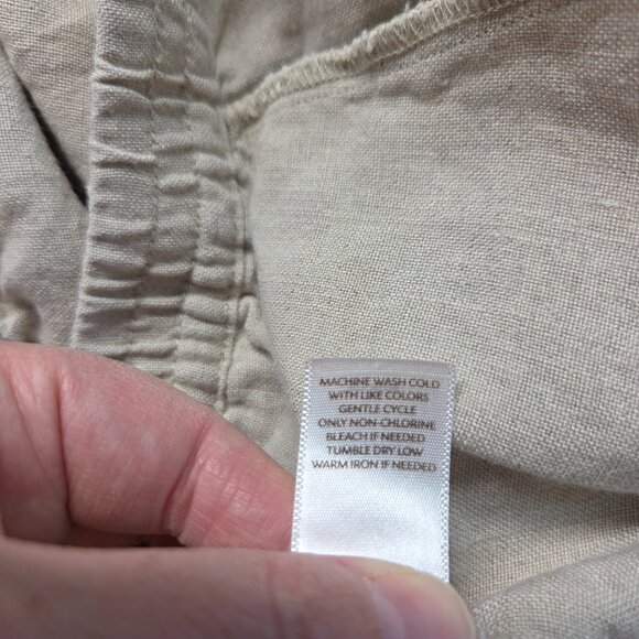J. Jill Extra Large 100% Linen Elastic Waist Pull On Lightweight Summer Shorts - Picture 10 of 10